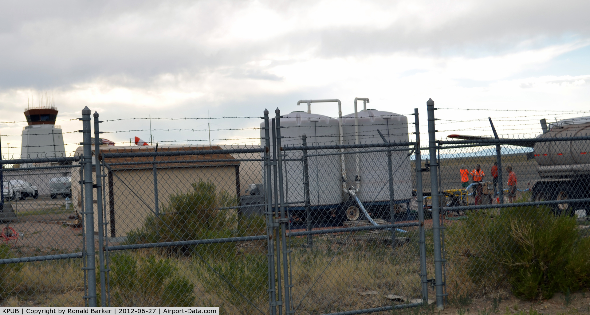 Pueblo Memorial Airport (PUB) - Tanks of fire retardant