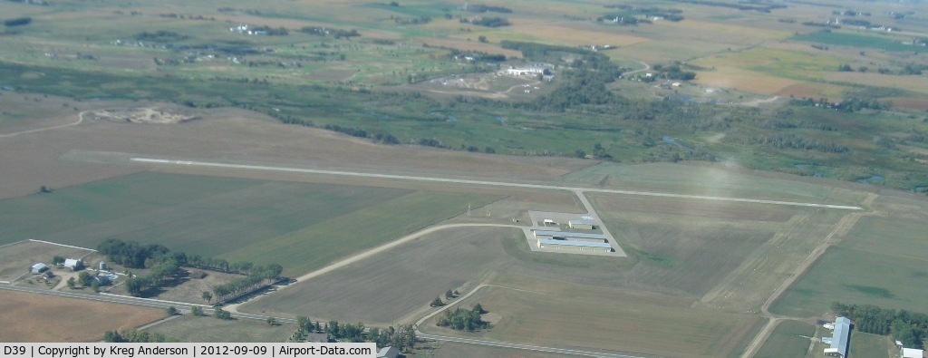Sauk Centre Municipal Airport (D39) - View of Sauk Centre Municipal Airport in Sauk Centre, MN after departure to the southeast.