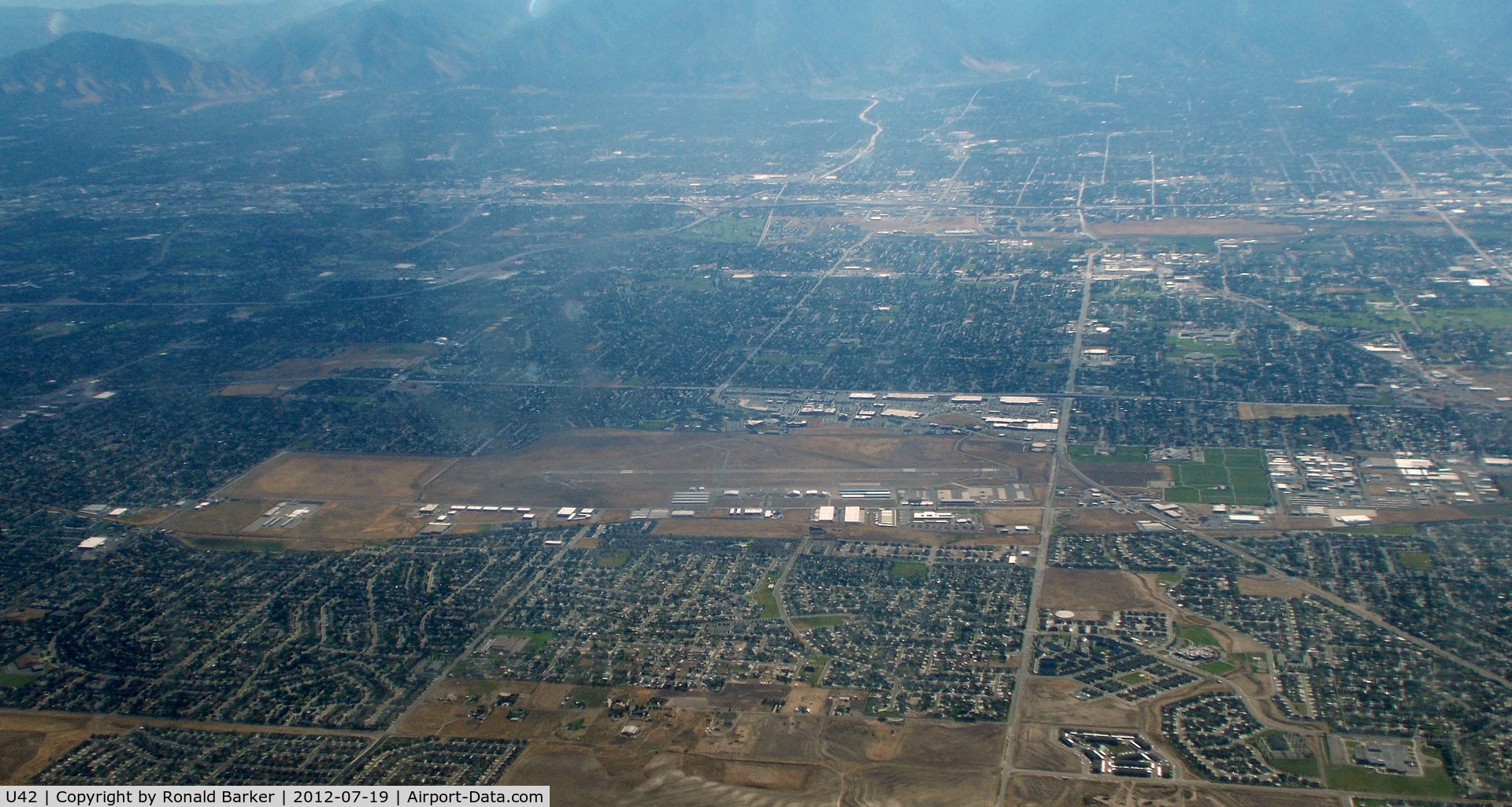 South Valley Regional Airport (U42) - South Valley on approach to SLC