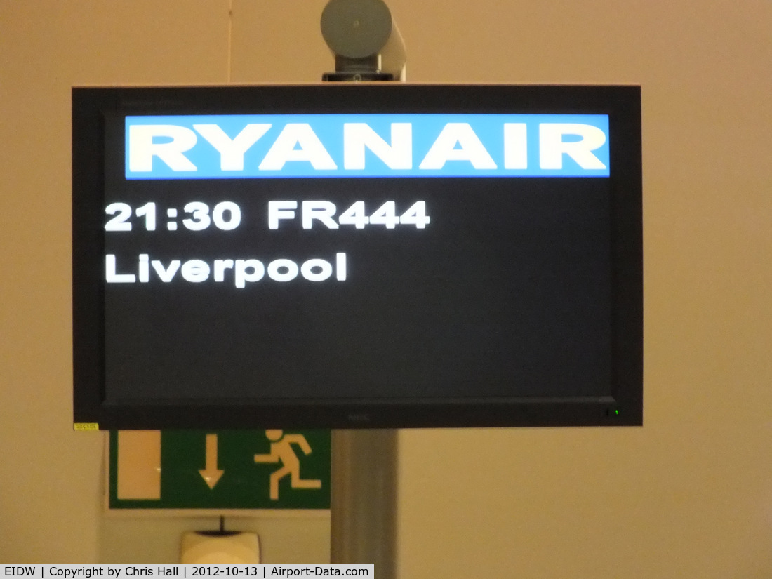 Dublin International Airport, Dublin Ireland (EIDW) - our flight back to Liverpool from gate 109 onboard EI-EVM