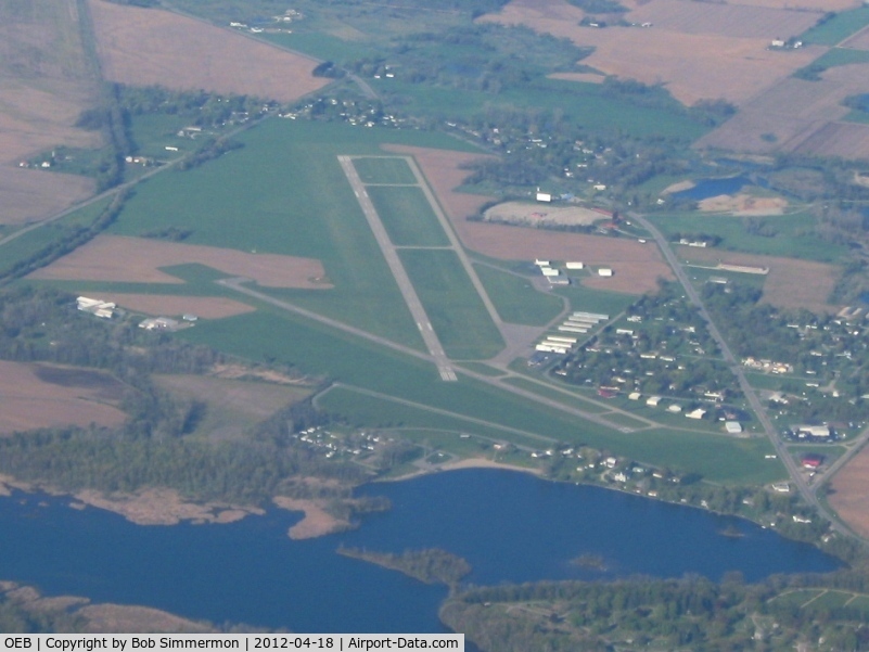 Branch County Memorial Airport (OEB) - Looking SW at 4500'