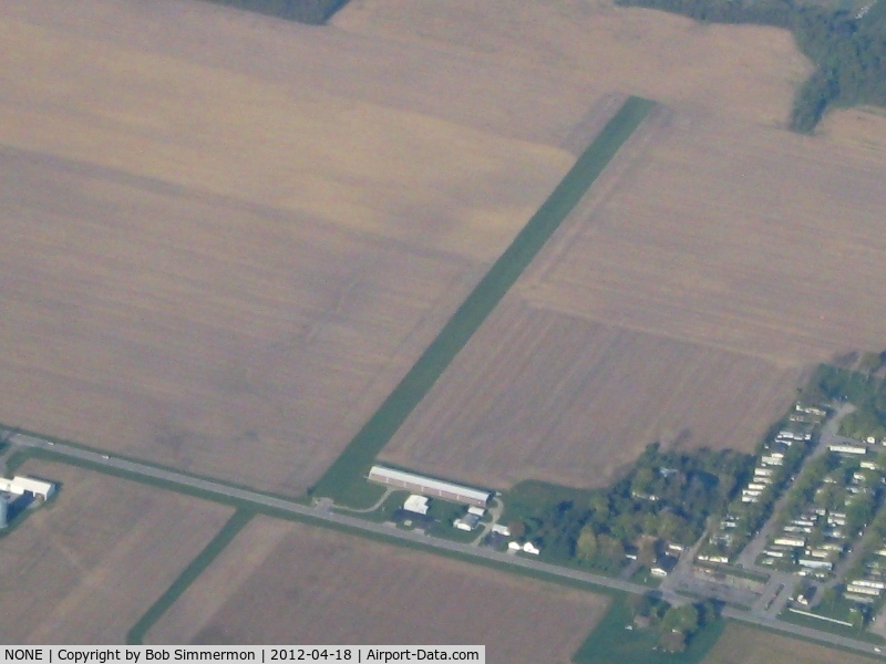 NONE Airport - Uncharted airstrip on the west side of Rt. 15 about a mile north of Bryan, OH.