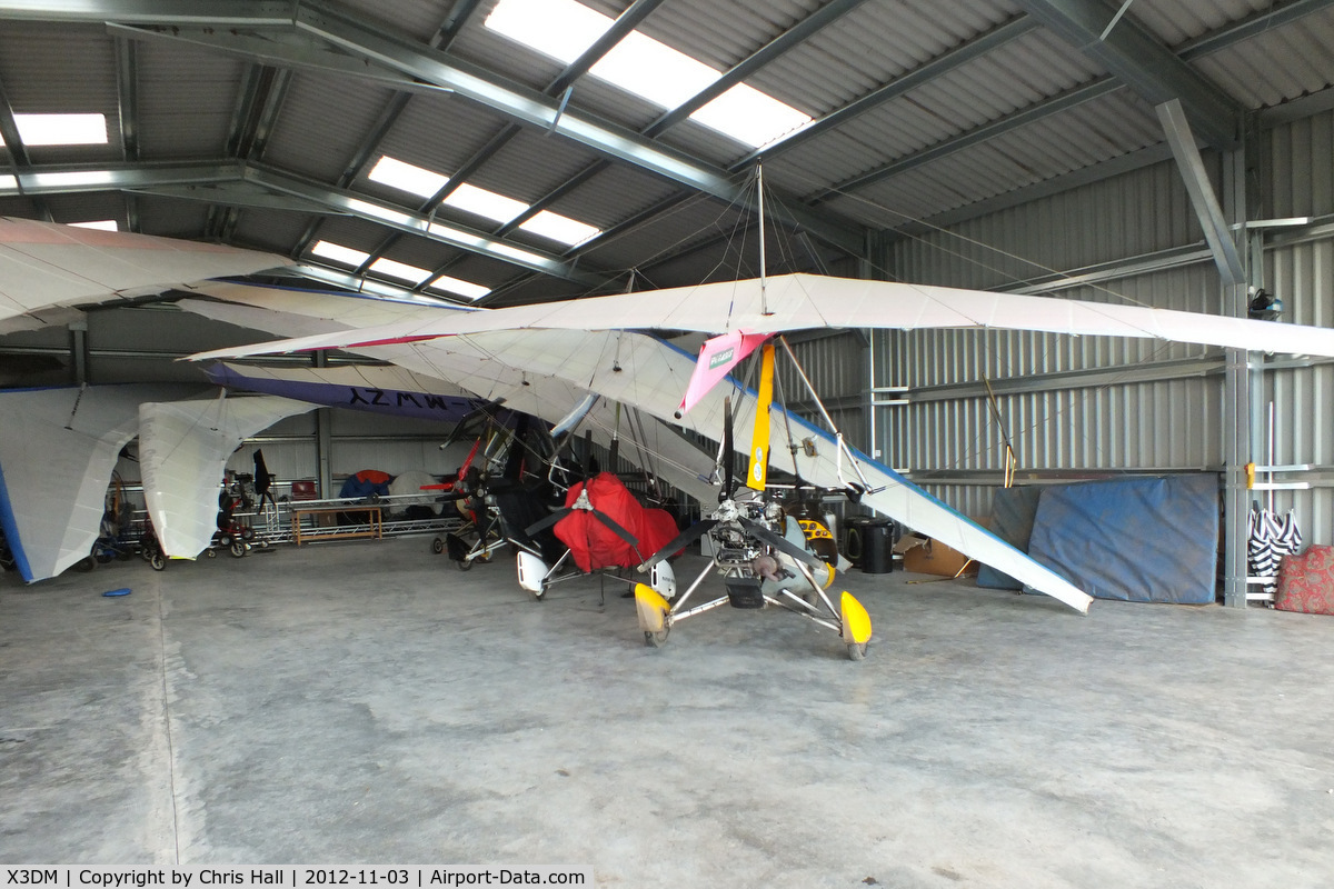 X3DM Airport - Microlights in the new hangar at Darley Moor Airfield, Ashbourne, Derbyshire