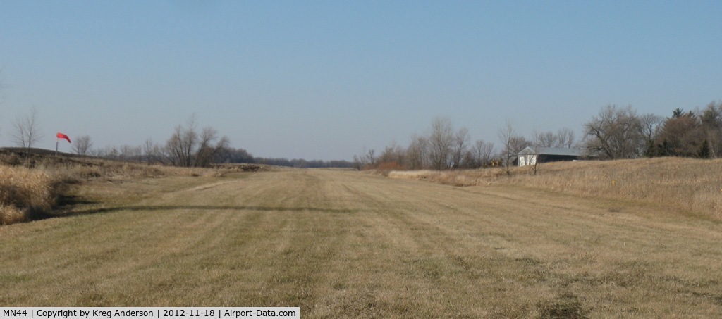 Angen Field Airport (MN44) - A view of Angen Field in Garfield, MN from the ground. facing northwest.