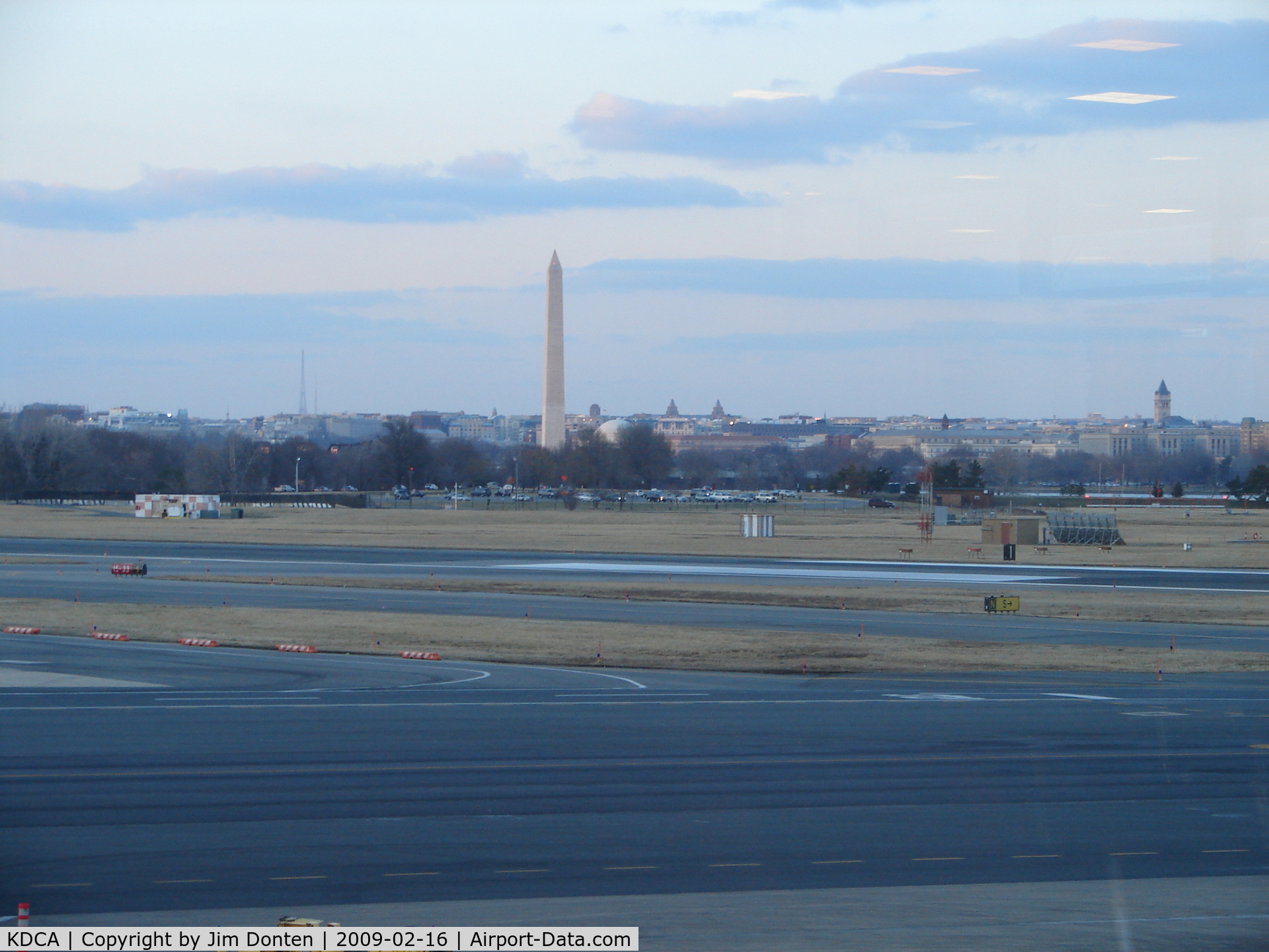 Ronald Reagan Washington National Airport (DCA) - View of the Washington DC skyline from Reagan National 