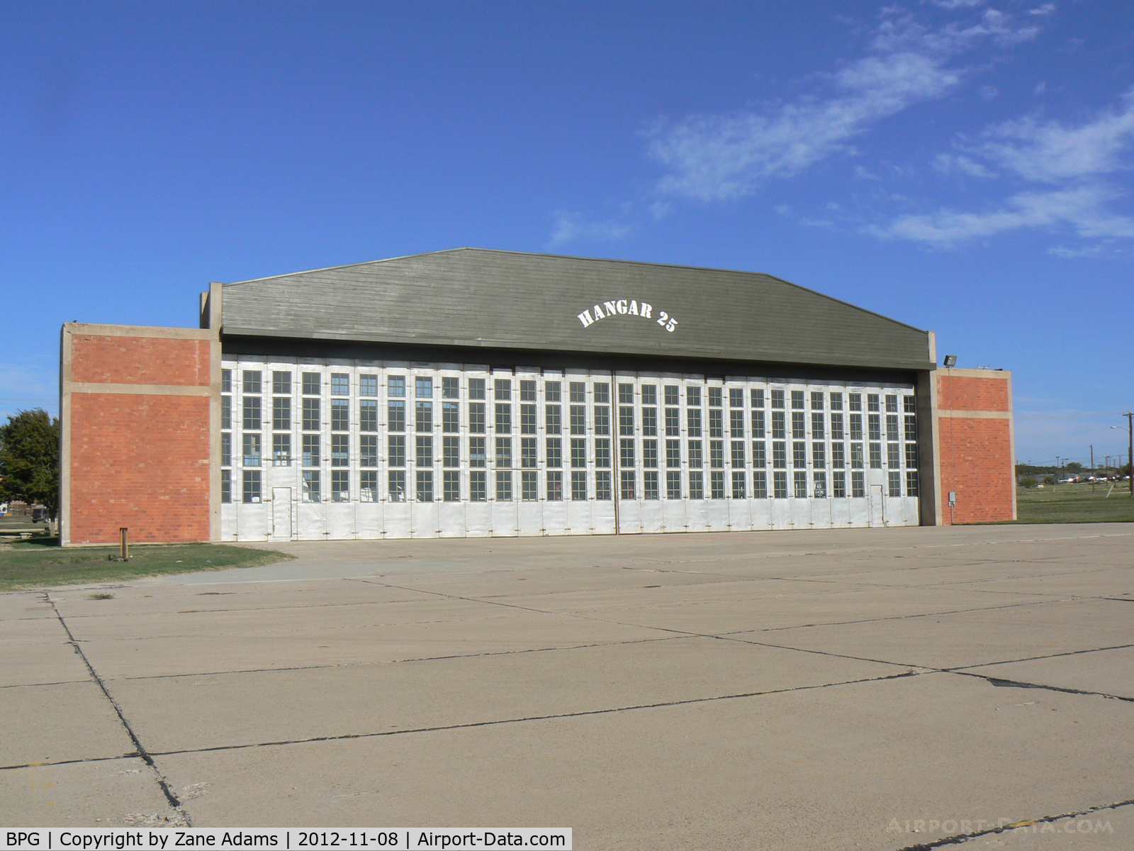 Big Spring Mc Mahon-wrinkle Airport (BPG) - Hanger 25 Museum building at Big Spring, TX