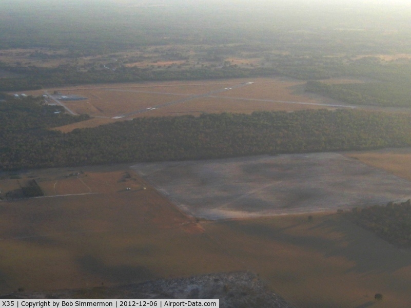 Marion County Airport (X35) - Looking SW at dusk