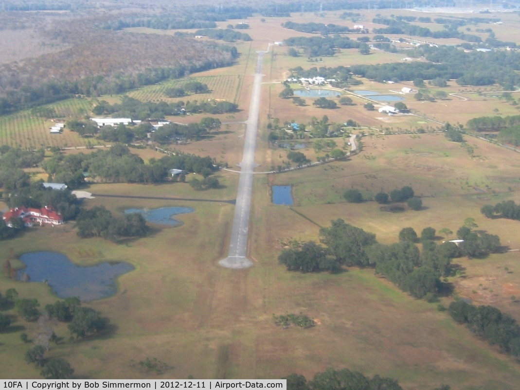 Flying Baron Estates Airport (10FA) - Looking down RWY 29
