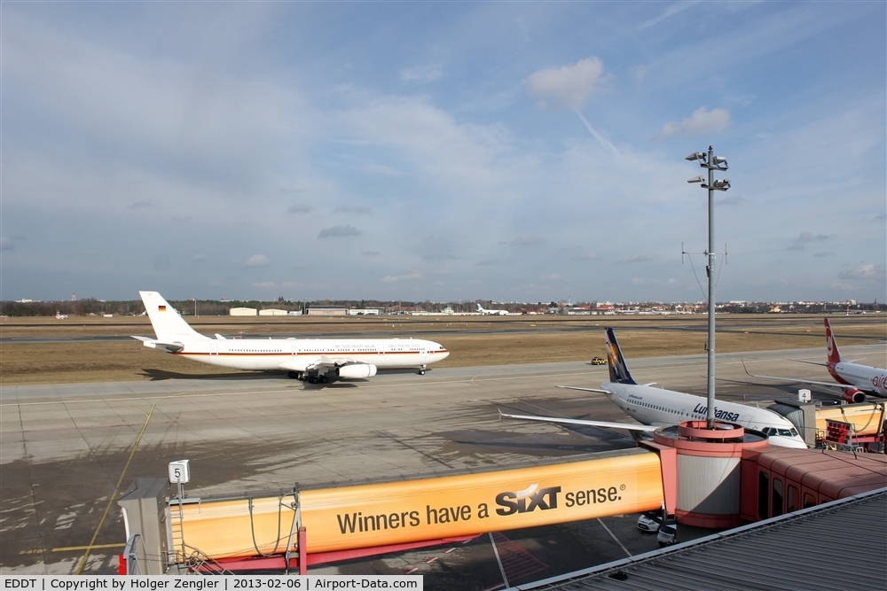 Tegel International Airport (closing in 2011), Berlin Germany (EDDT) - Western view on visitor´s terrace....