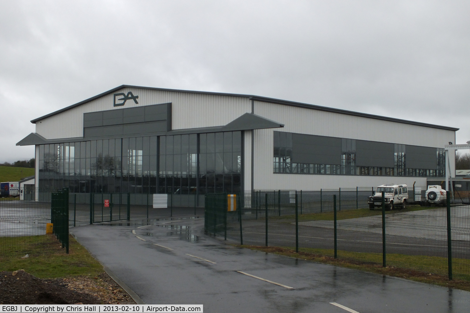 Gloucestershire Airport, Staverton, England United Kingdom (EGBJ) - Hangar SE3, which was once used by the historic Gloster Aircraft Company for storage, now fully restored 70 years after it was built.