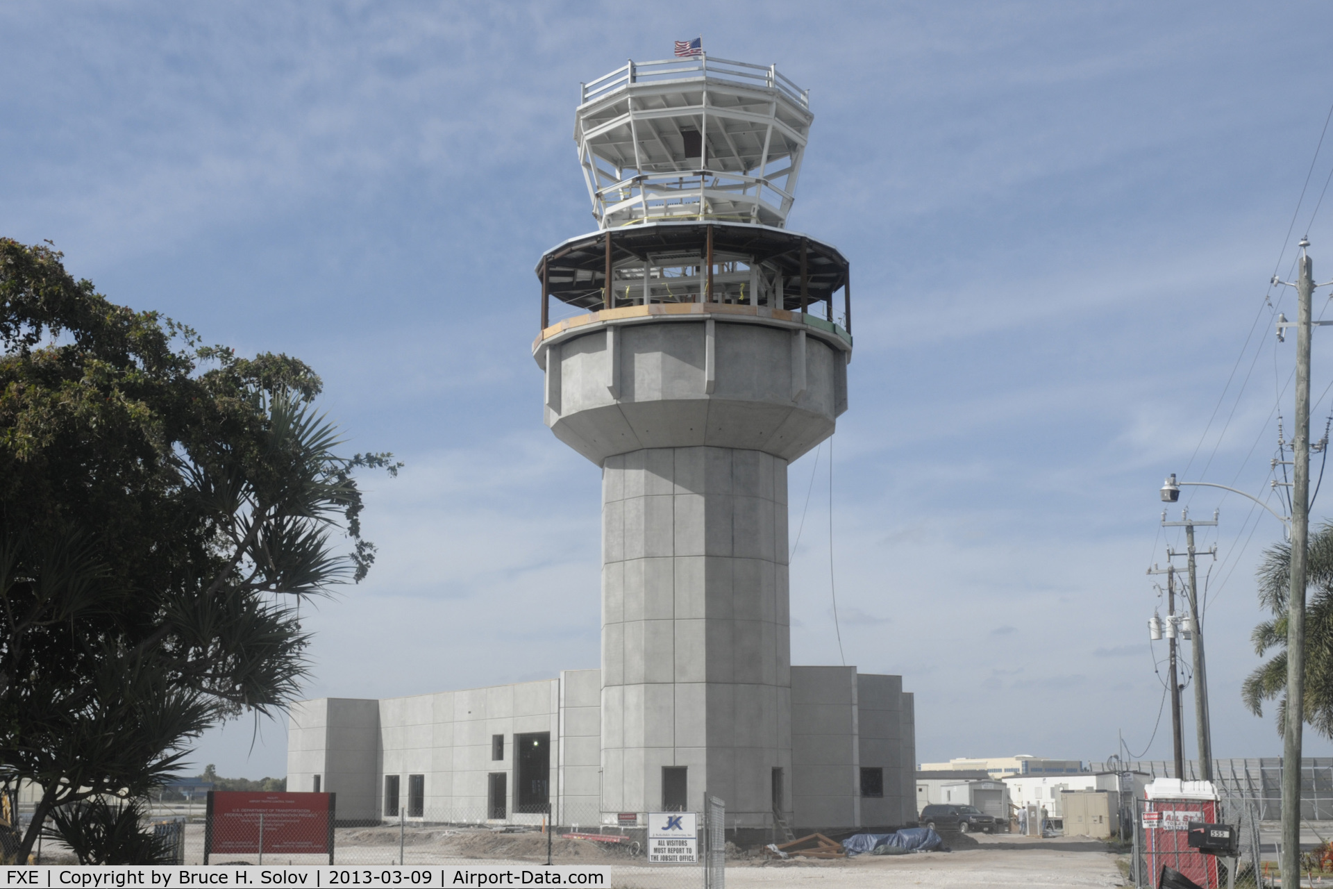 Fort Lauderdale Executive Airport (FXE) - The new ATC tower under construction at FXE
