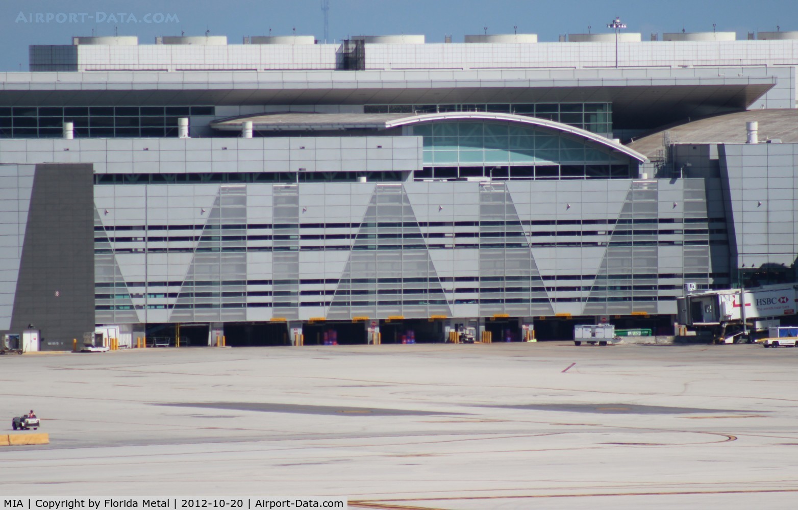 Miami International Airport (MIA) - It spells MIAMI on the glass