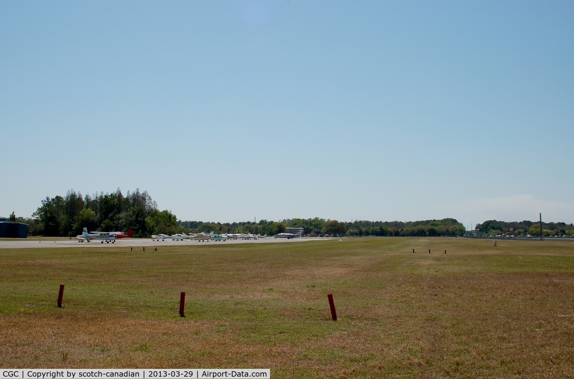 Crystal River Airport (CGC) - Approach end of Runway 18 at Crystal River Airport, Crystal River, FL