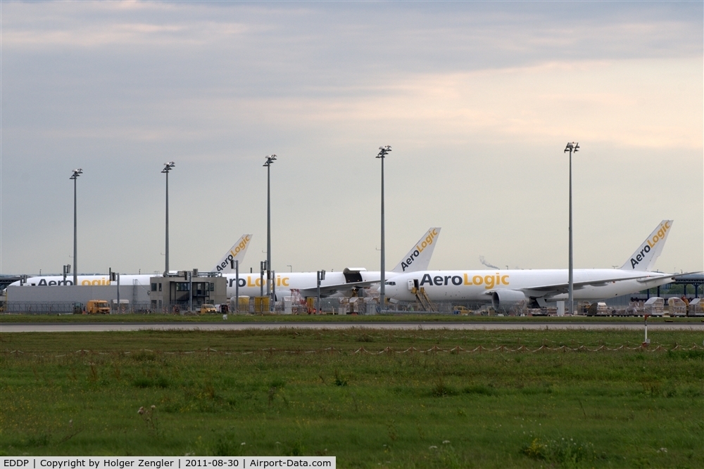 Leipzig/Halle Airport, Leipzig/Halle Germany (EDDP) - Apron 4 - home of AeroLogic´s big white parcel carrier....