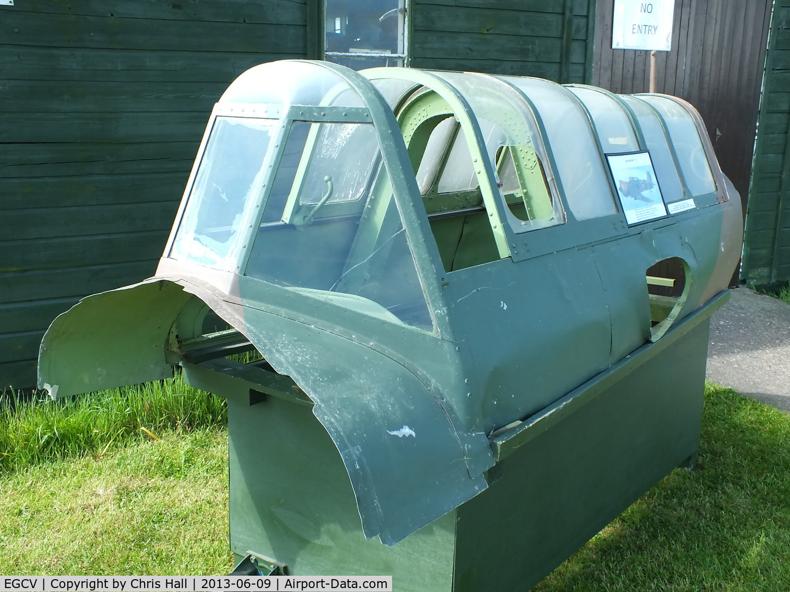Sleap Airfield Airport, Shrewsbury, England United Kingdom (EGCV) - Miles M.25 Martinet canopy at the Wartime Aircraft Recovery Group, Sleap