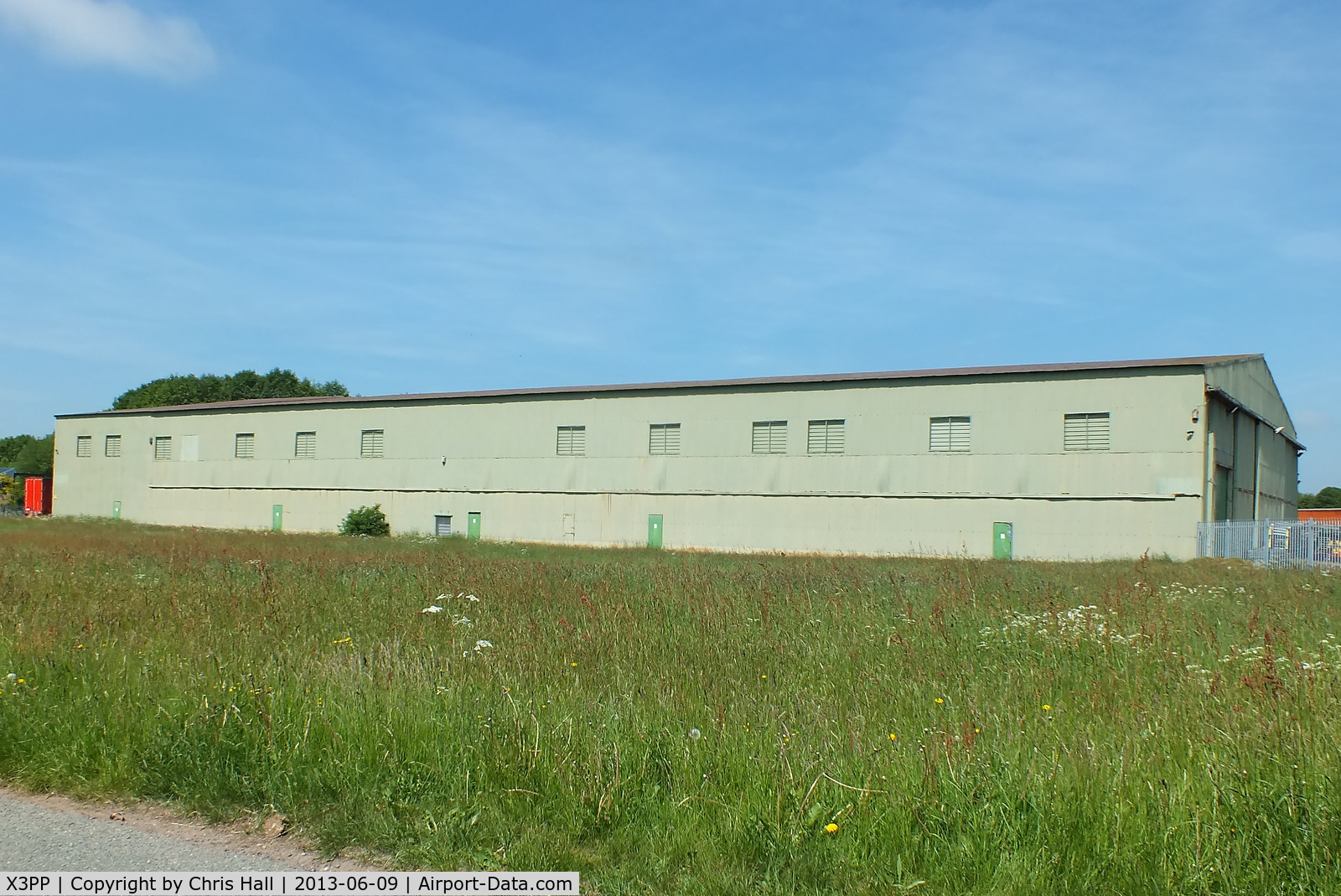 X3PP Airport - one of four surviving T2 hangars at the former RAF Peplow, which was also know as:	HMS Godwit II / RAF Child's Ercall / RNAS Peplow. It was in use between 1941 and 1949