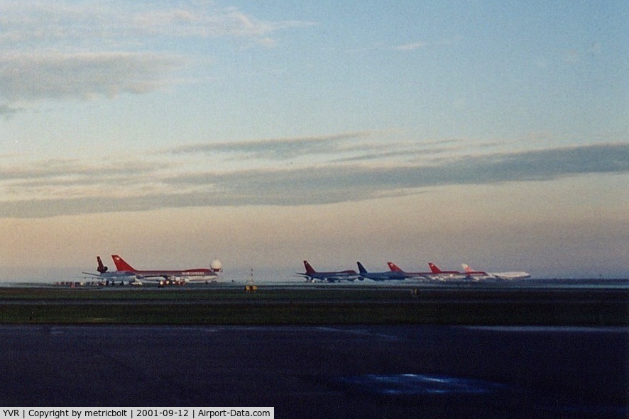Vancouver International Airport, Vancouver, British Columbia Canada (YVR) - Aircraft diverted to YVR on Sep/11/2001