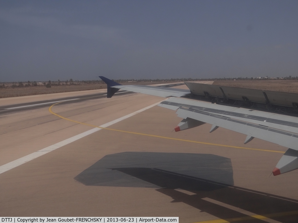 Zarzis Airport, Djerba Tunisia (DTTJ) - runway 09/27 A321 TS-IQB Nouvelair flight BJ3195 from Paris CDG