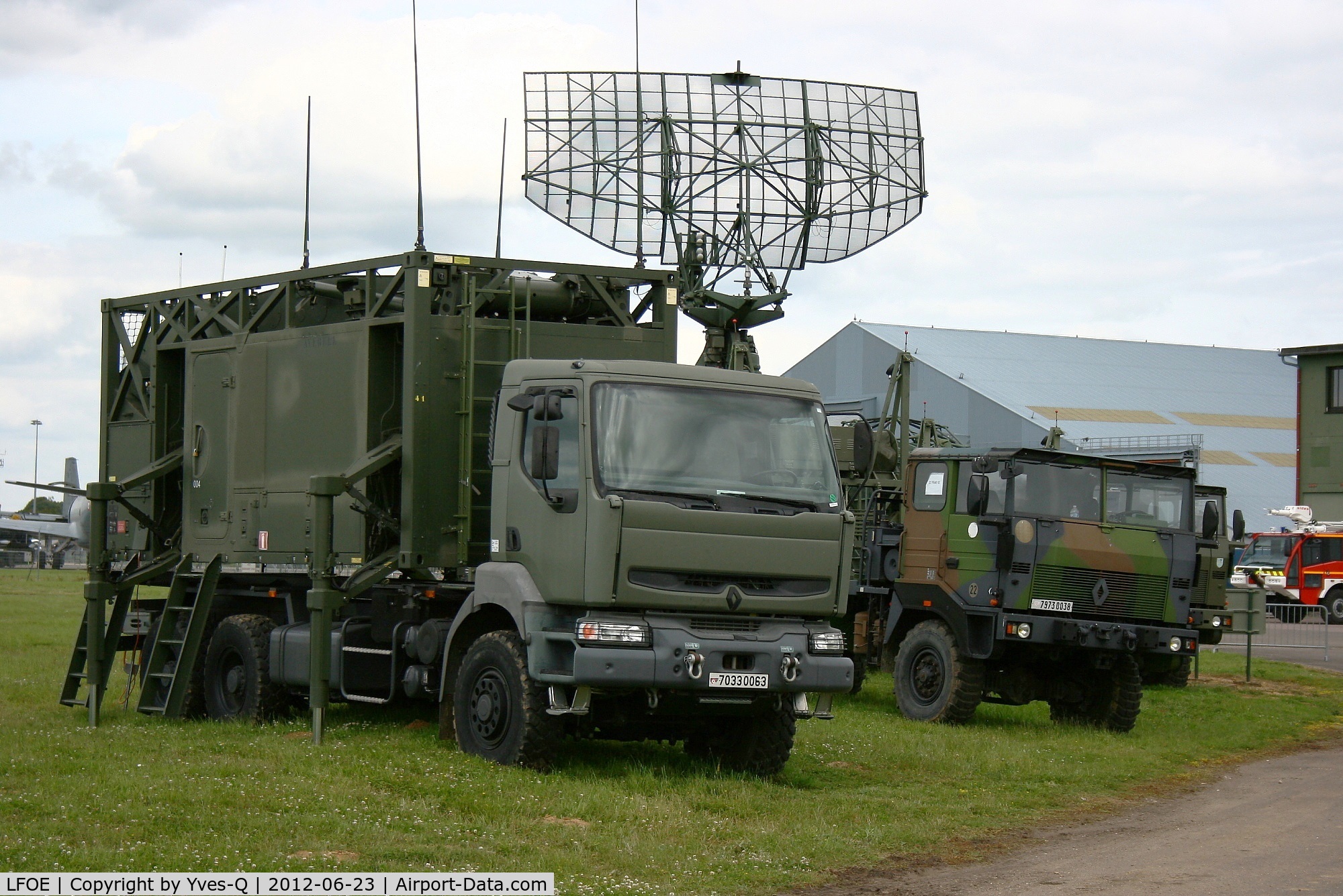 Evreux Fauville Airport, Evreux France (LFOE) - Military tactical surveillance radar Aladin ANGD, Evreux-Fauville Air Base (LFOE)