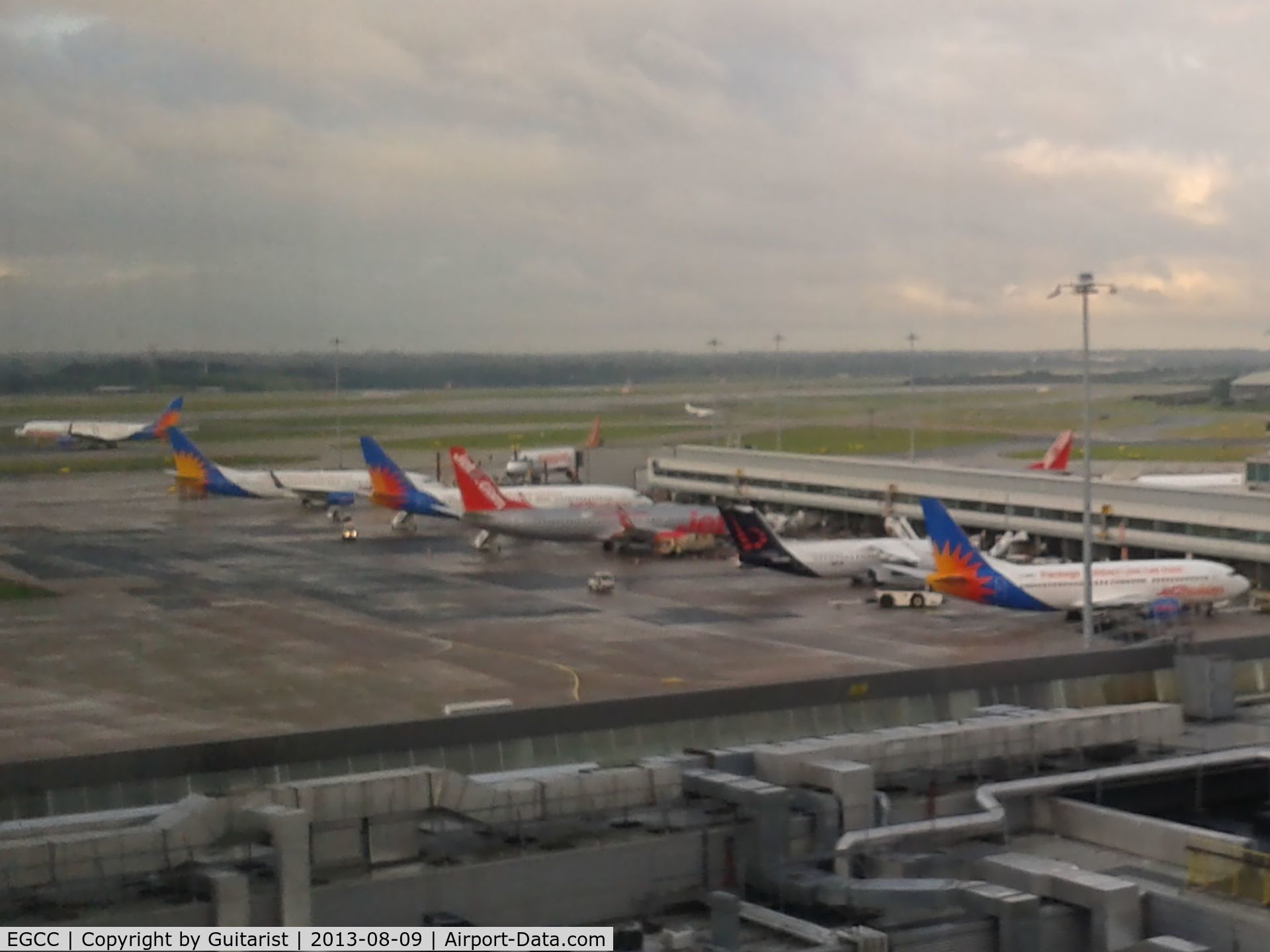 Manchester Airport, Manchester, England United Kingdom (EGCC) - Friday morning from an office window.