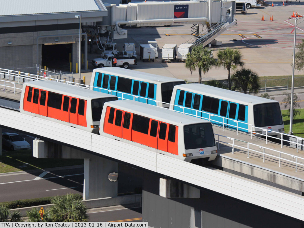 Tampa International Airport (TPA) - Trams that take you out to the remote terminals at Tampa Int'l Airport (TPA)