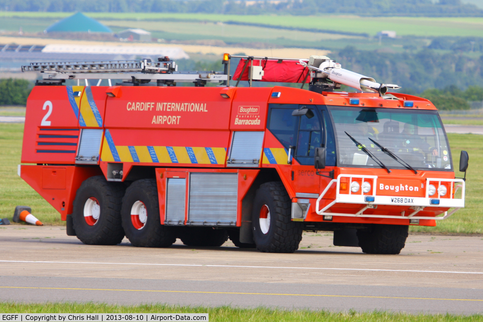 Cardiff International Airport, Cardiff, Wales United Kingdom (EGFF) - Cardiff Fire Truck #2