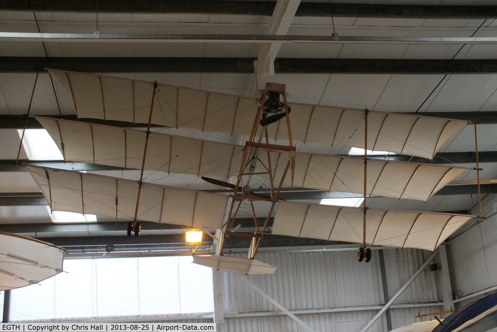 EGTH Airport - Pilcher Triplane replica at  The Shuttleworth Collection, Old Warden