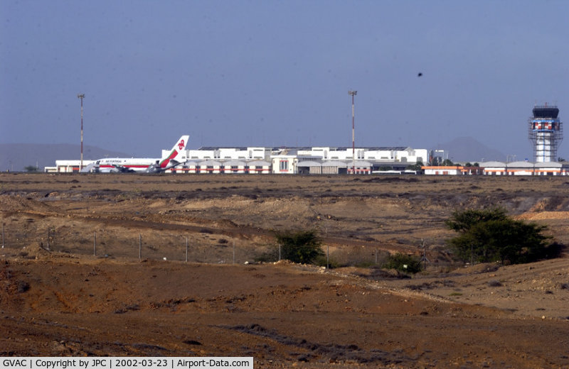 Amilcar Cabral International Airport, Sal, Espargos Cape Verde (GVAC) - Sal airport, viewed from the 'desert'....