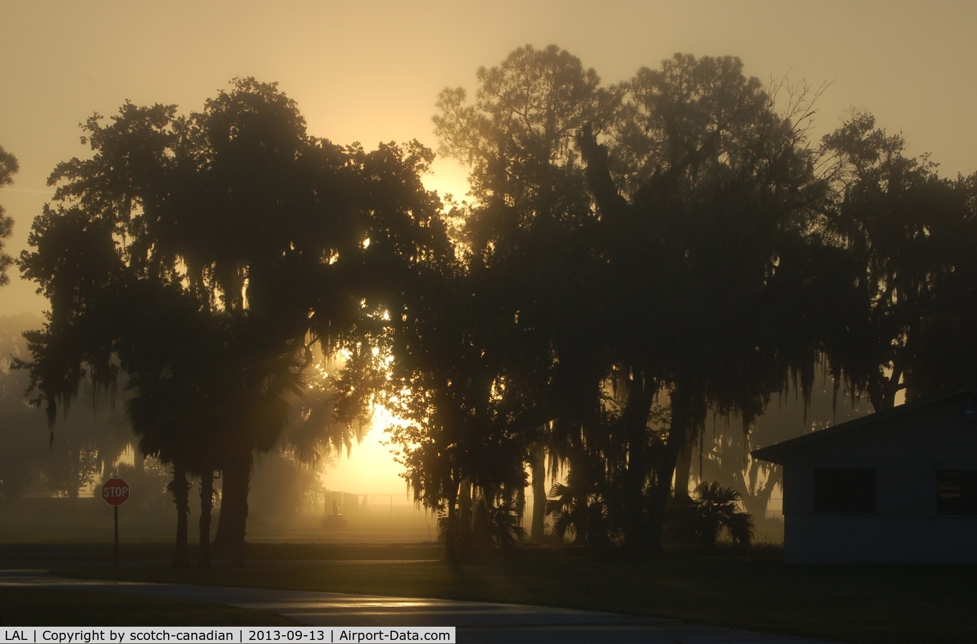 Lakeland Linder Regional Airport (LAL) - Sunrise on a Foggy Morning at Lakeland Linder Regional Airport, Lakeland, FL 