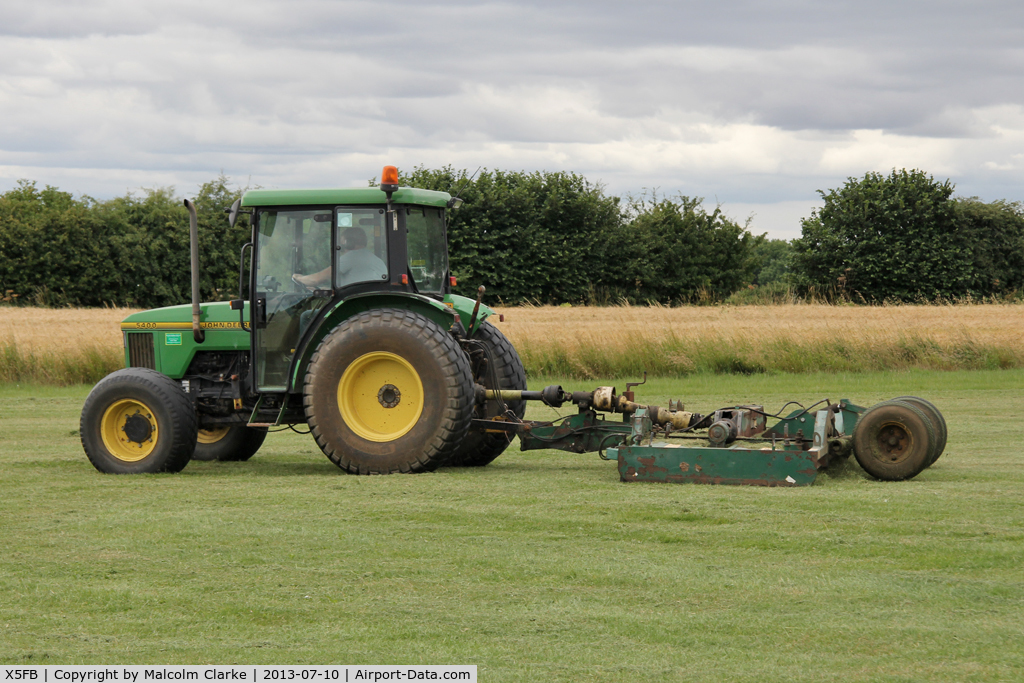 X5FB Airport - Essential equipment for a grass airfield. Fishburn Airfield, UK. August 2013.