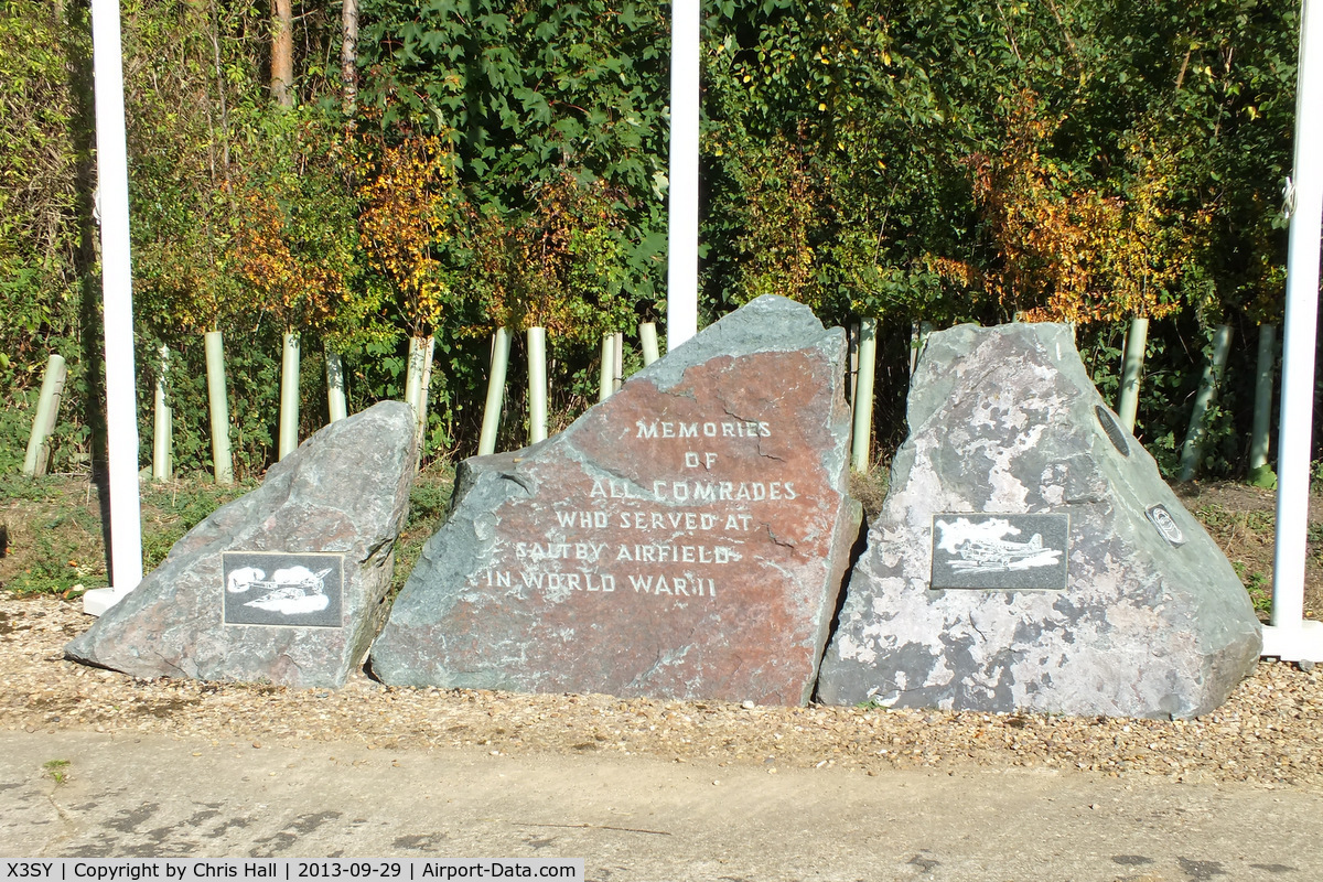 X3SY Airport - memorial at Saltby airfield