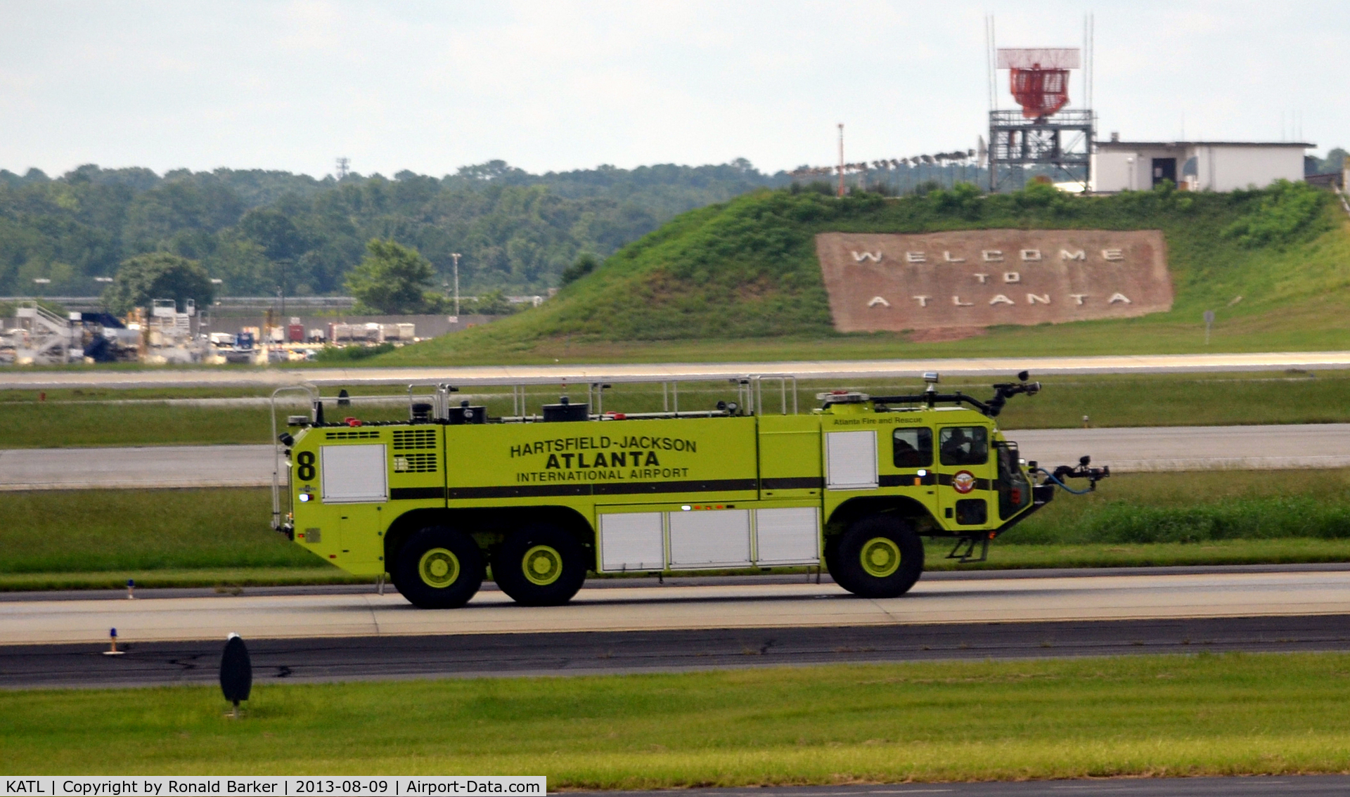 Hartsfield - Jackson Atlanta International Airport (ATL) - Fire truck number 8