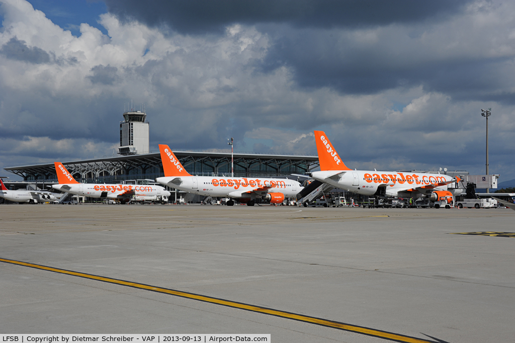 EuroAirport Basel-Mulhouse-Freiburg, Basel (Switzerland), Mulhouse (France) and Freiburg (Germany) France (LFSB) - Easyjets at Basel