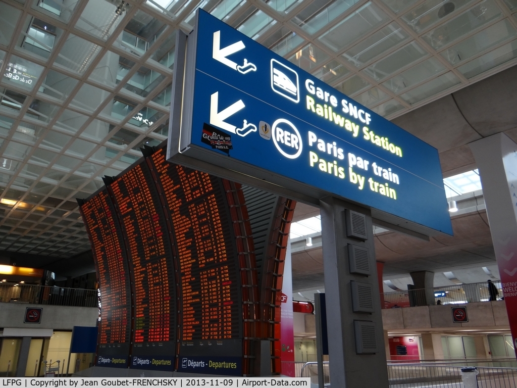 Paris Charles de Gaulle Airport (Roissy Airport), Paris France (LFPG) - CDG railway station