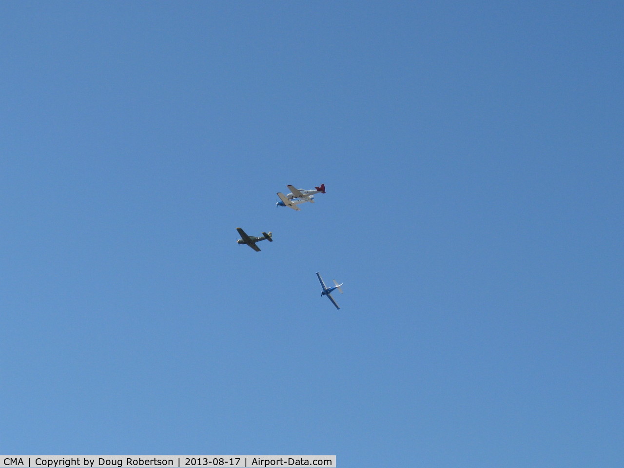 Camarillo Airport (CMA) - Local NAVIONS in flight turning over Rwy 26