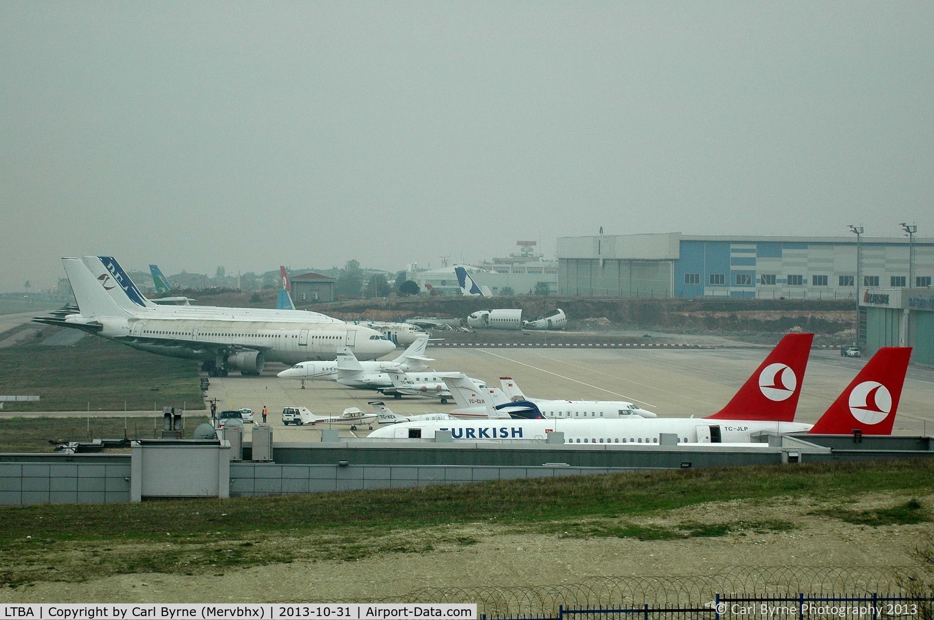 Istanbul Atatürk International Airport, Istanbul Turkey (LTBA) - Taken through glass from the Radisson Blu hotel.