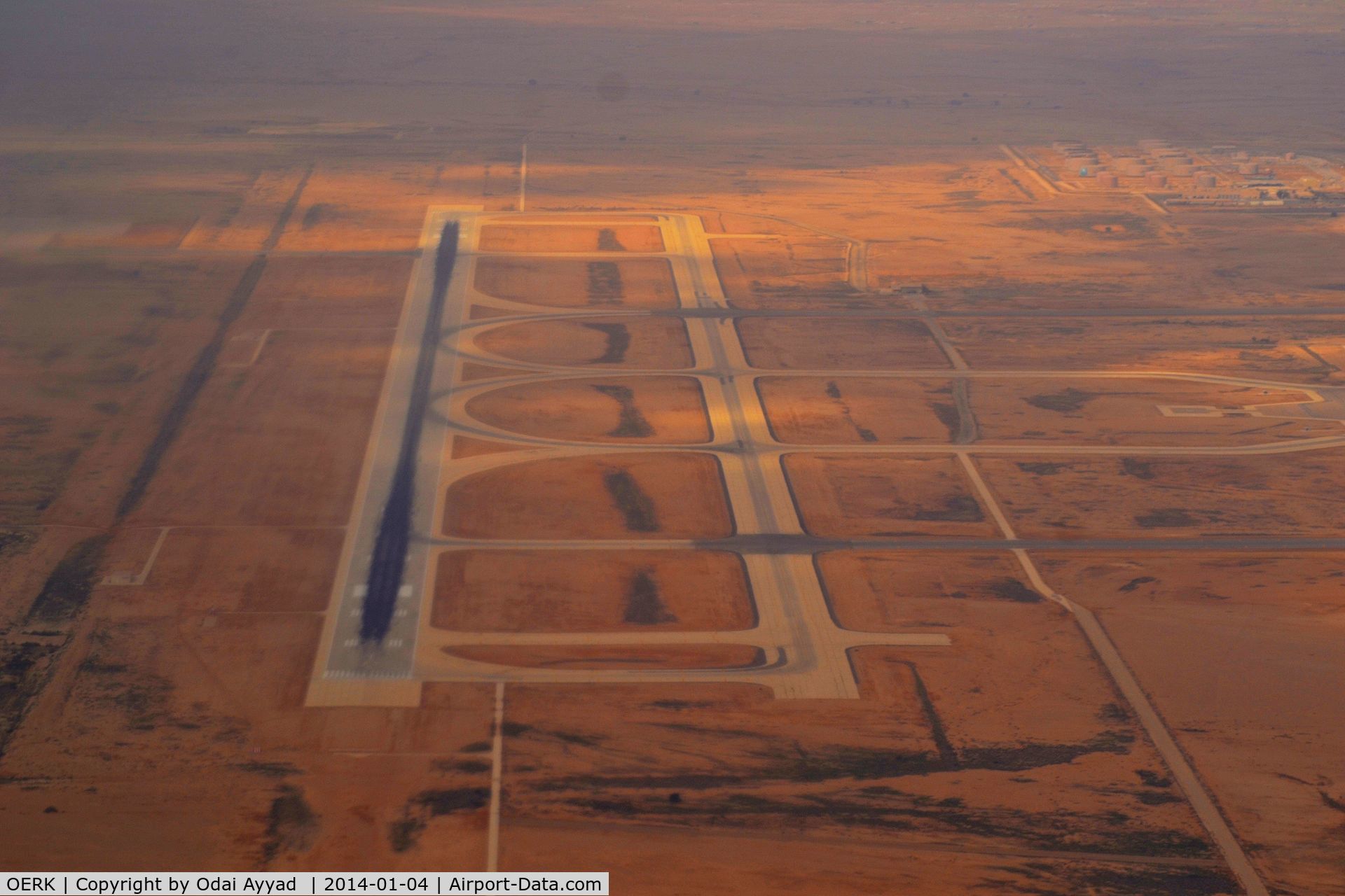 King Khalid International Airport, Riyadh Saudi Arabia (OERK) - just after takeoff a view for runway 33L at riyadh airport , 