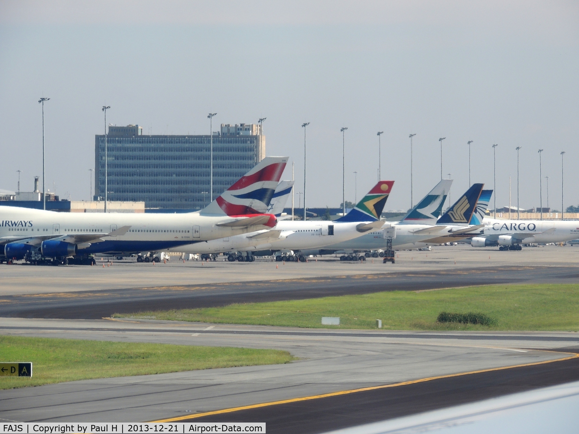 OR Tambo International Airport, Johannesburg South Africa (FAJS) - Cargo and passenger aircrafts at JNB