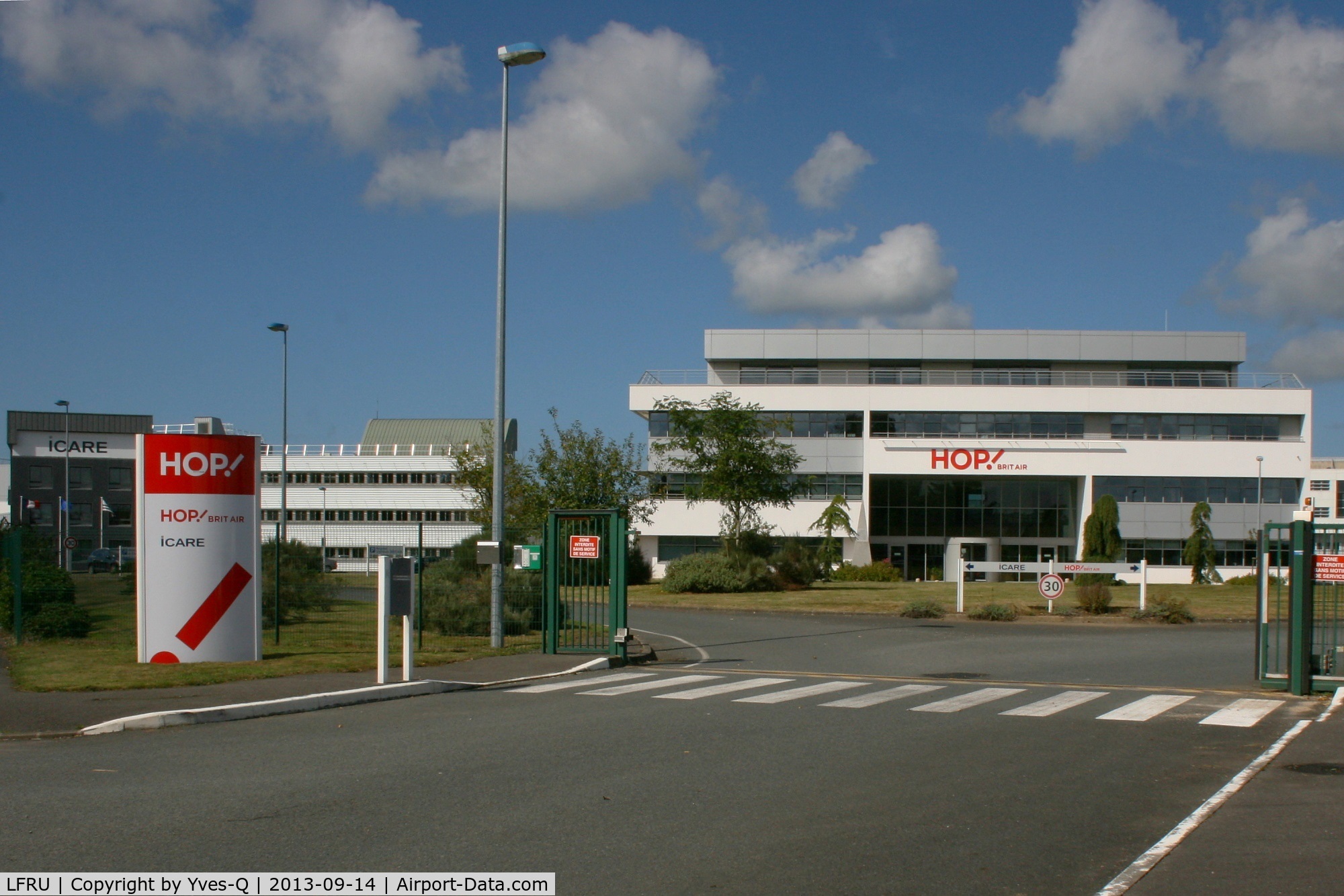 Morlaix Ploujean Airport, Morlaix France (LFRU) - HOP! Brit Air Head Office, Morlaix-Ploujean Airport (LFRU-MXN)