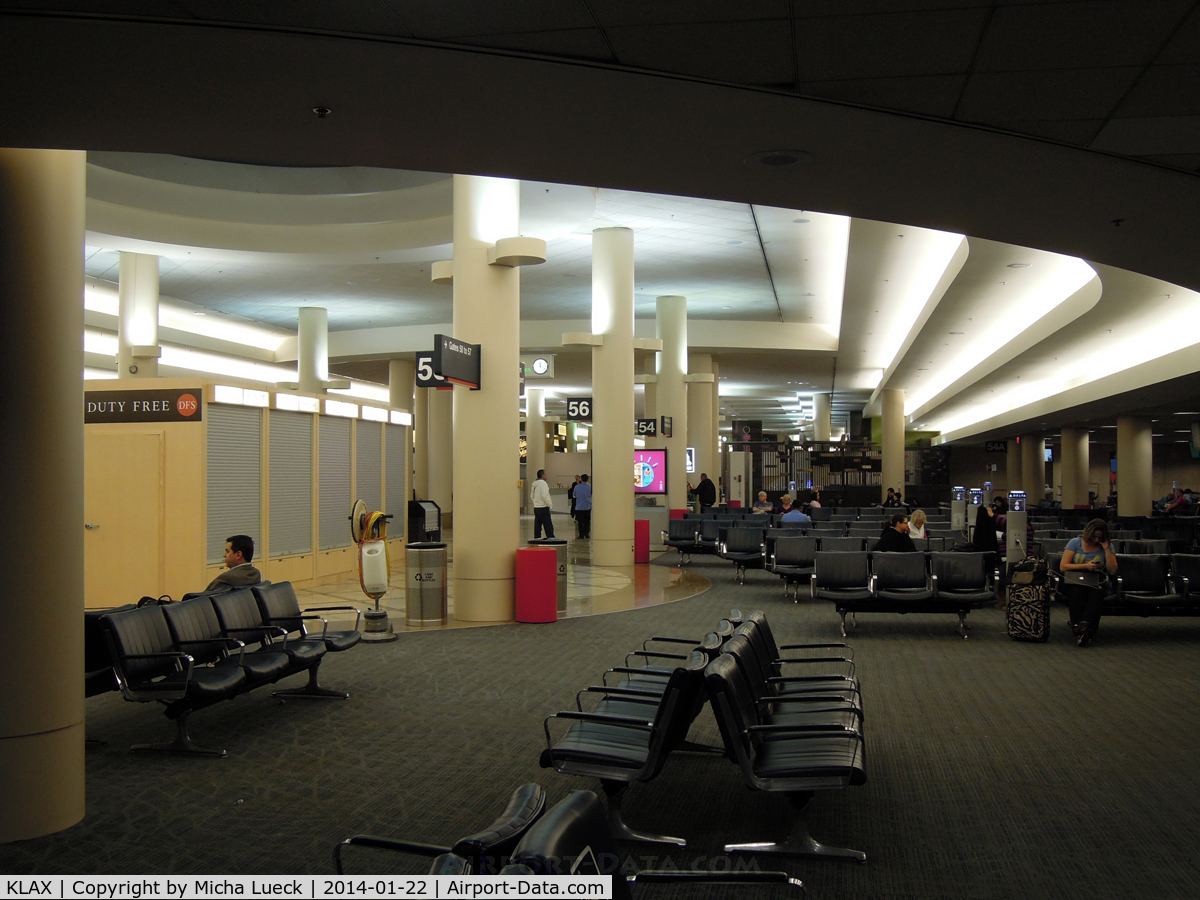 Los Angeles International Airport (LAX) - Delta's Terminal 5 at LAX at midnight
