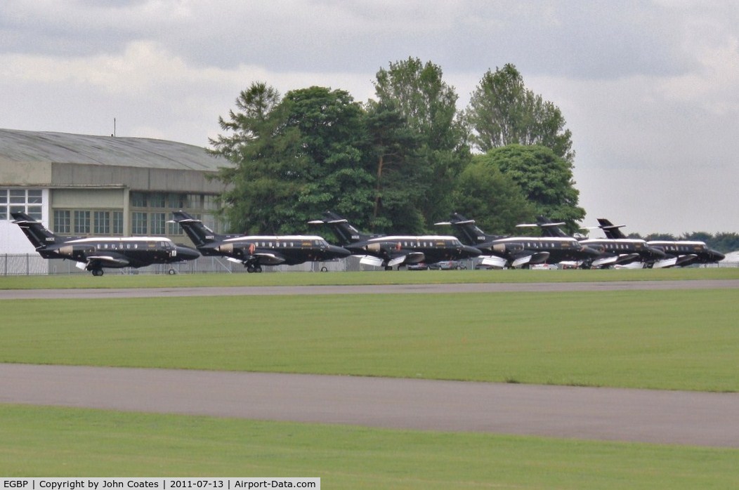 Kemble Airport, Kemble, England United Kingdom (EGBP) - 6 ex RAF Dominies in storage for 19th Hole
