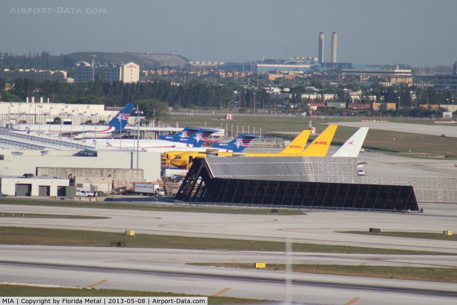 Miami International Airport (MIA) - Cargo City at Miami, some of the last 727s flying