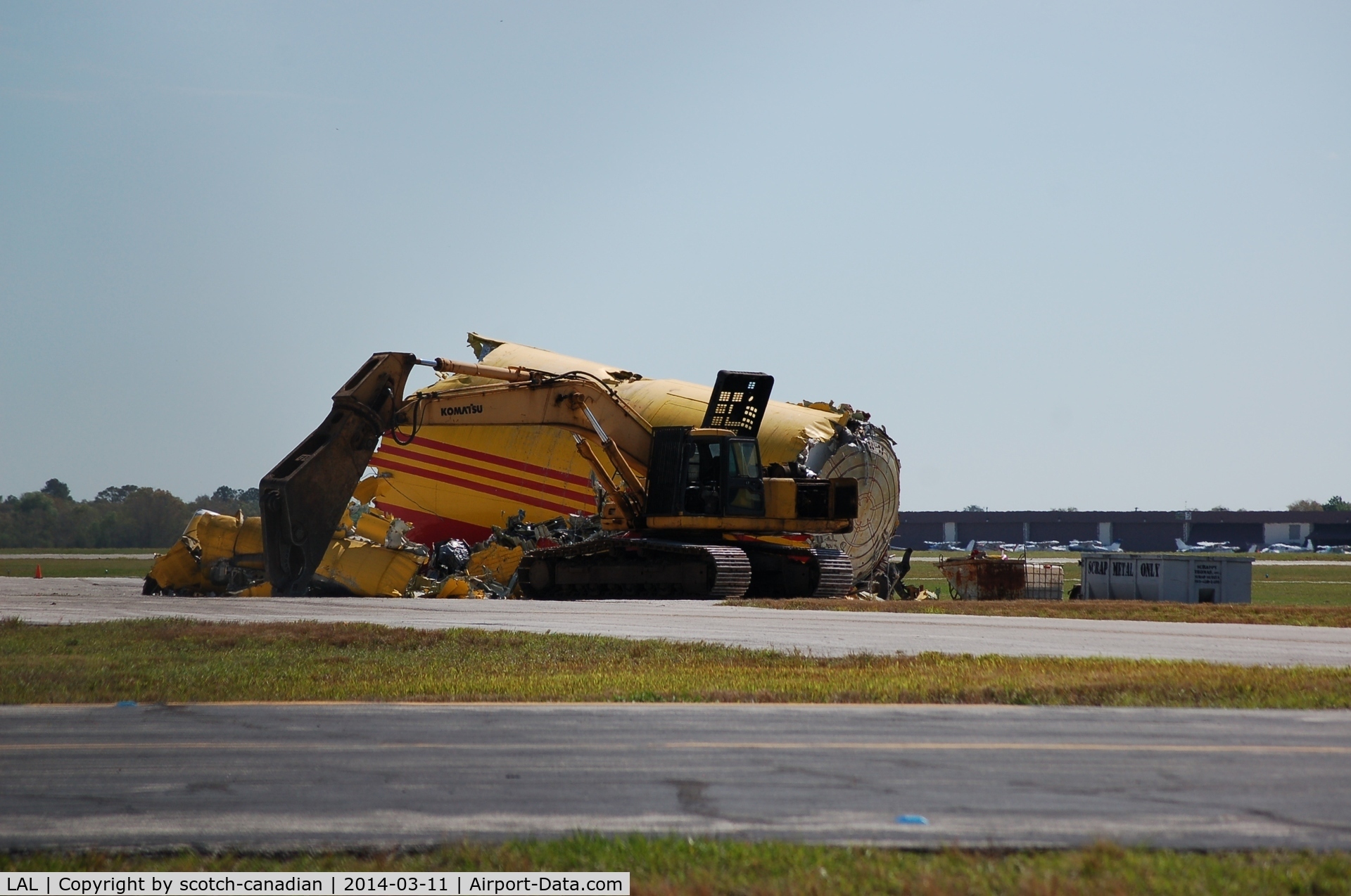 Lakeland Linder Regional Airport (LAL) - Former DHL Cargo Jet gets scraped at Lakeland Linder Regional Airport, Lakeland, FL 