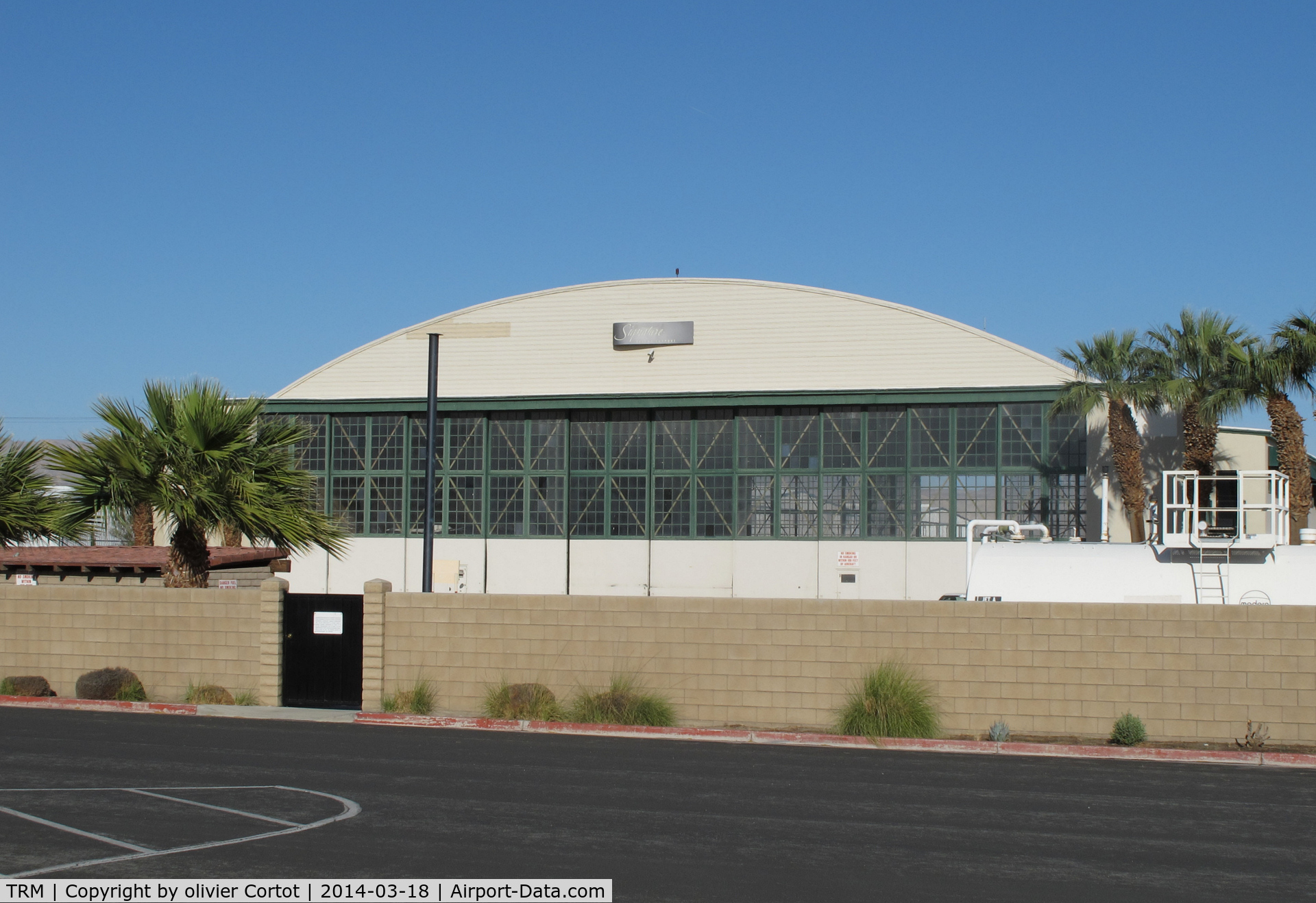 Jacqueline Cochran Regional Airport (TRM) - one of the hangars