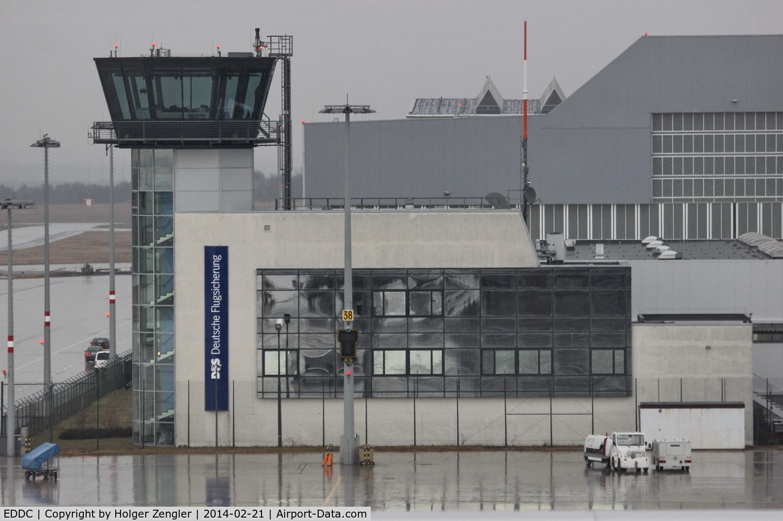 Dresden Klotzsche Airport, Dresden Germany (EDDC) - Dresden tower.....