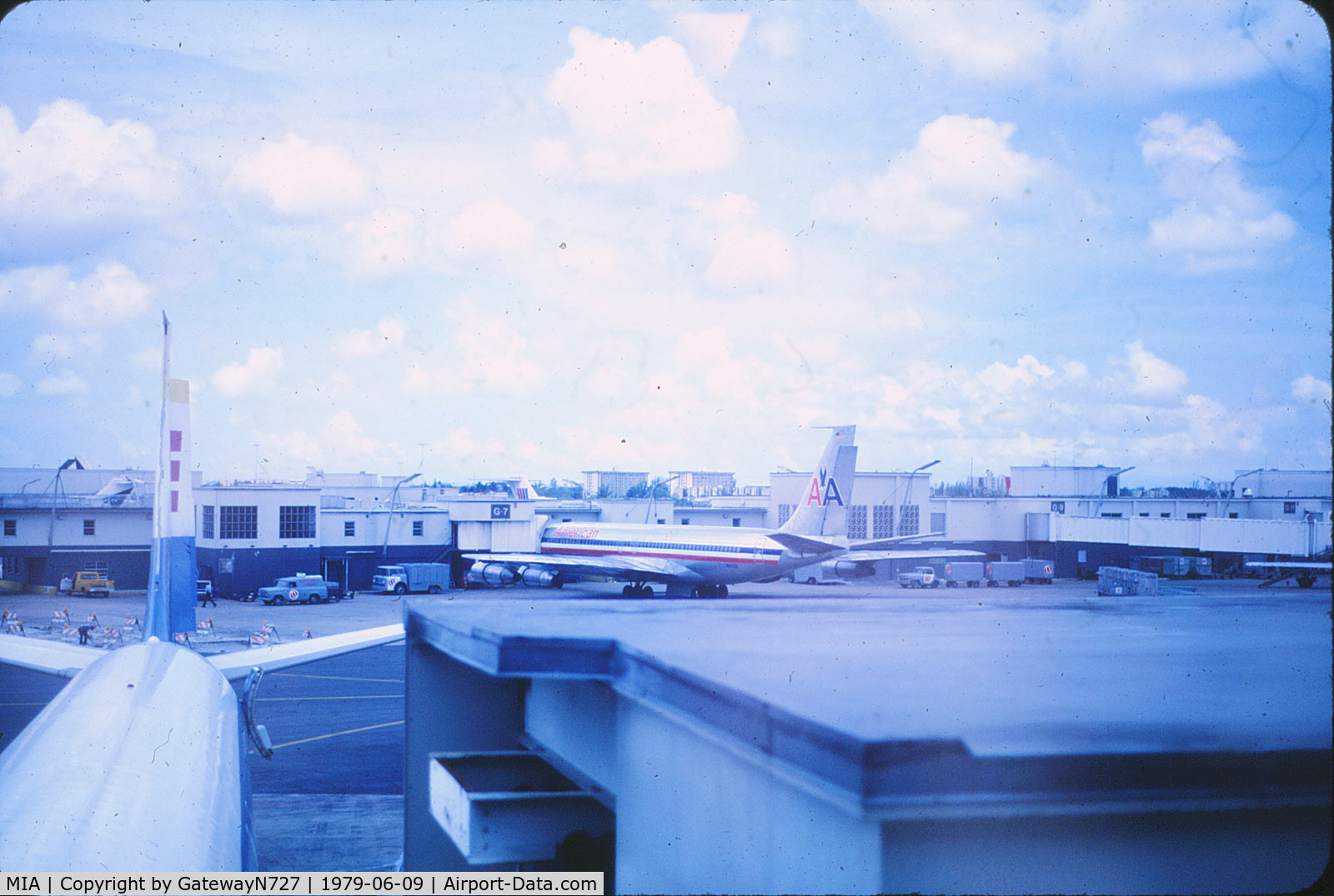 Miami International Airport (MIA) - AA 707 at G concourse.