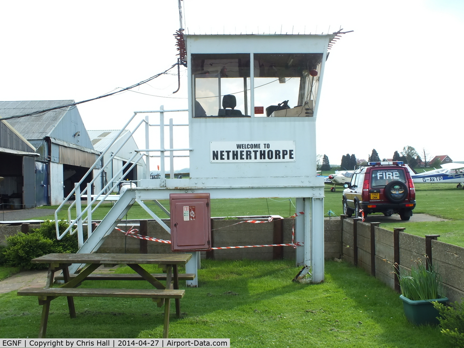 Netherthorpe Airfield Airport, Worksop, England United Kingdom (EGNF) - Netherthorpe Tower