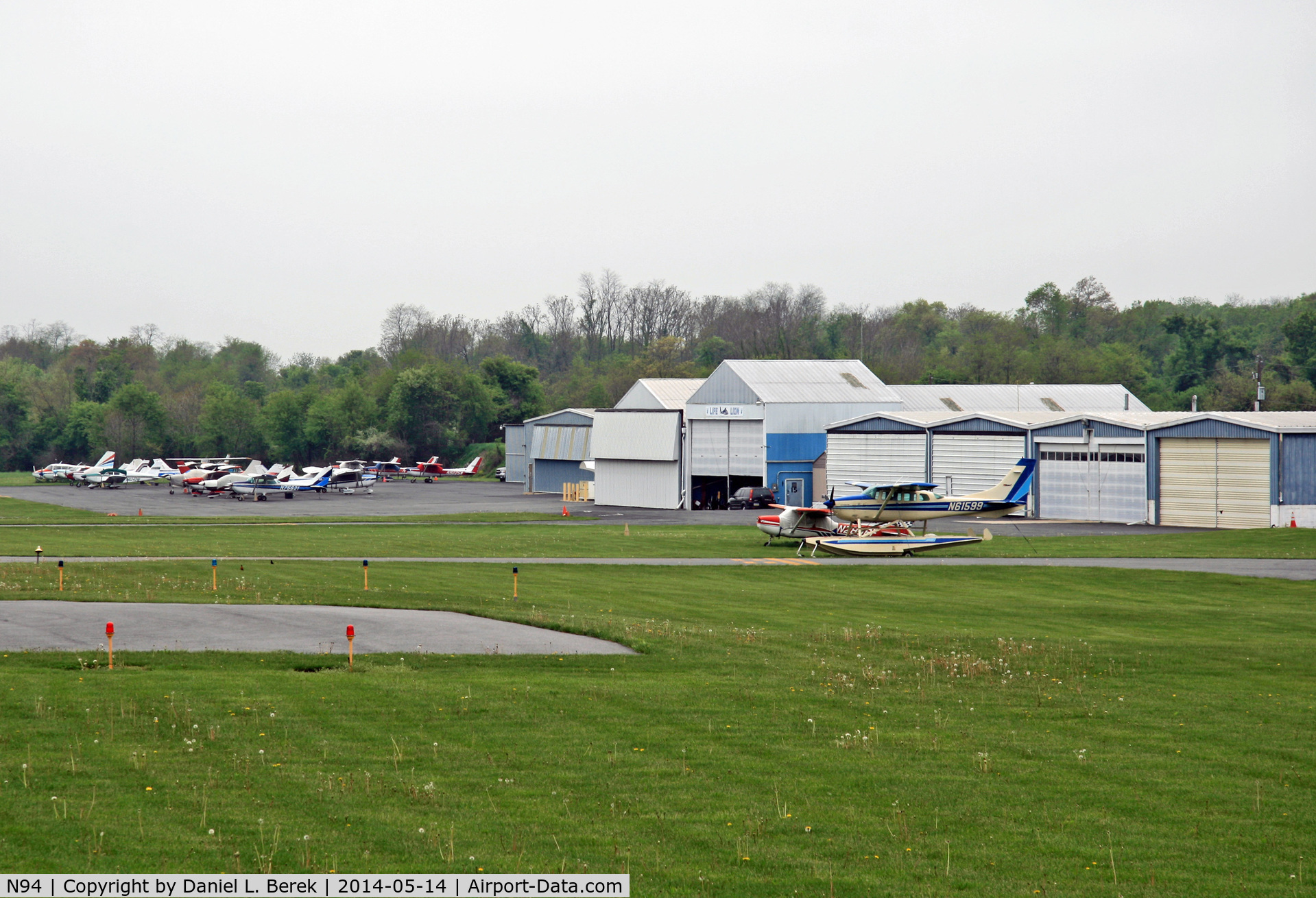Carlisle Airport (N94) - This is the general aviation ramp of Carlisle Airport - accessible only to pilots and their passengers.