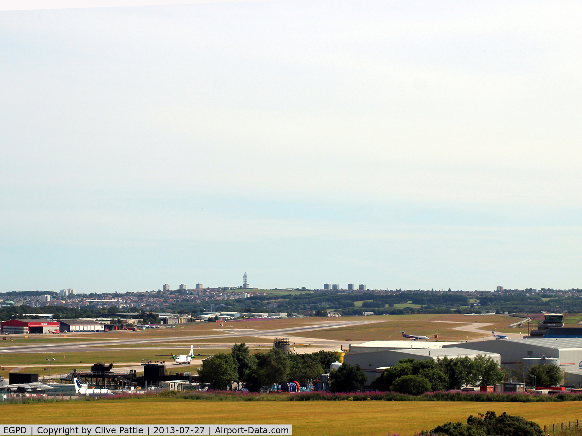 Aberdeen Airport, Aberdeen, Scotland United Kingdom (EGPD) - General view of EGPD Aberdeen Airport looking southeast