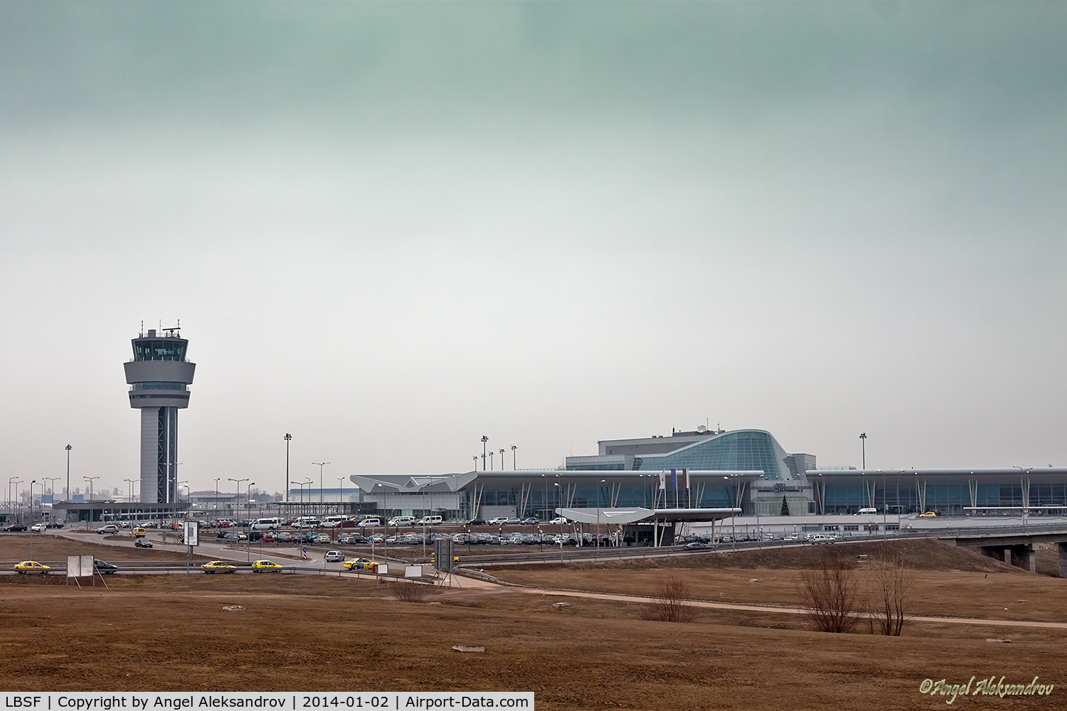 Sofia International Airport (Vrazhdebna), Sofia Bulgaria (LBSF) - Terminal 2 and ATSA Tower 
